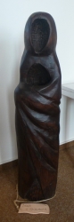 Jitka Píšová - Slavíková | Černá | v.82 cm | dřevěná socha | 12.000,- Kč