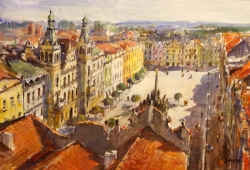 Jaromír Košař - Pohled na Pernštýnské náměstí